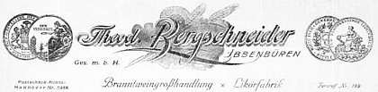 Theo. Bergschneider - Branntweingroßhandel